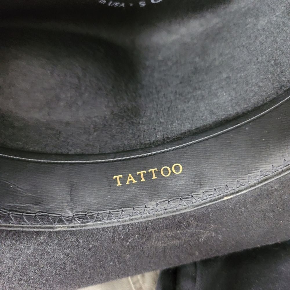 LHC brands vintage black felt rancher style western hat - Picture 3 of 10